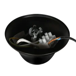 Pendelleuchte Glas Metall Schwarz Rauchgrau B:31 cm E14