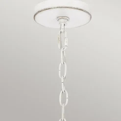 Pendelleuchte Glas Seil Metall E27 D: 50,4 cm rund 4x E27