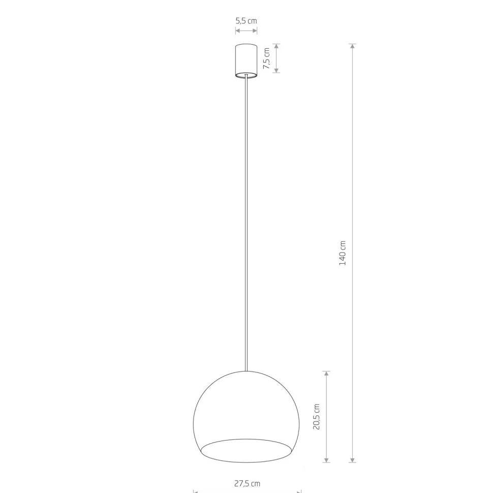 Pendelleuchte Gold matt GU10 Ø 27,5 cm Metall Retro Kugel