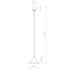 Pendelleuchte Grau GU10 Ø 20,5 cm Metall Retro verstellbar