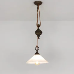 Pendelleuchte Höhenverstellbar aus echtem Messing