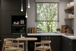 Pendelleuchte Holz Metall Weiß E27 Ø30 cm rund 3-flmg