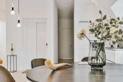 Pendelleuchte Holz Metall Schwarz E27 Ø14 cm wohnlich