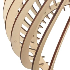 Pendelleuchte Holz rund Ø43cm Modern wohnlich NIGILIA