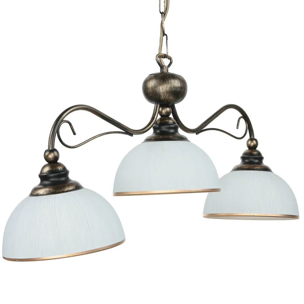 Pendelleuchte in Braun antik L:74cm Esstisch Lampe