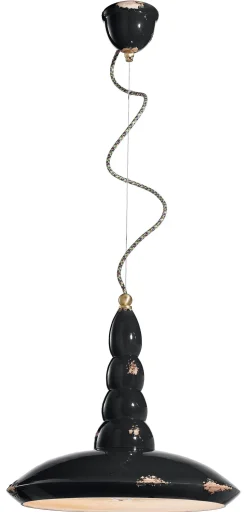 Pendelleuchte Keramik rund Ø 40 cm H: max. 137 cm E27