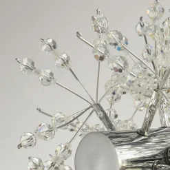 Pendelleuchte Kristall 100 cm lang Chrom Klar 16x G9