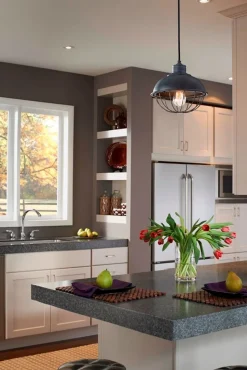 Pendelleuchte LANA Schwarz Ø25cm verstellbar Lampe