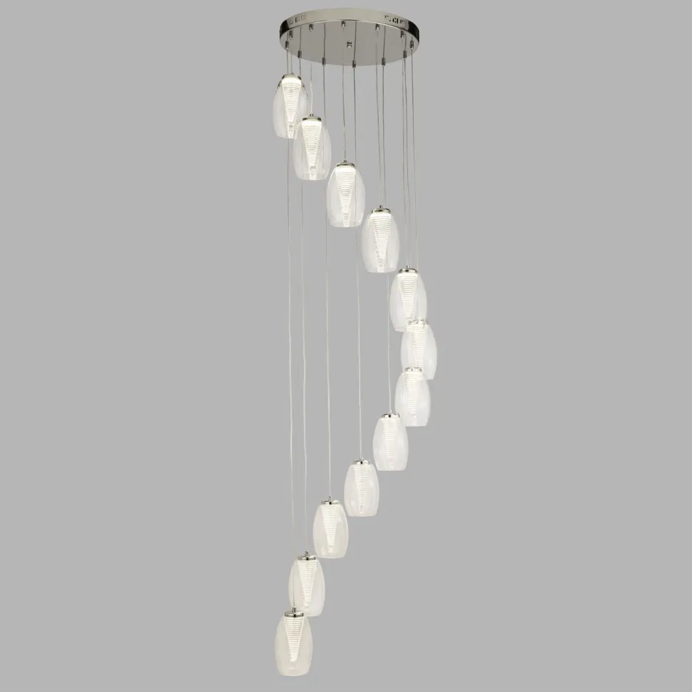 Pendelleuchte LED Ø 52 cm H: max. 2 m verstellbar 12-flammig