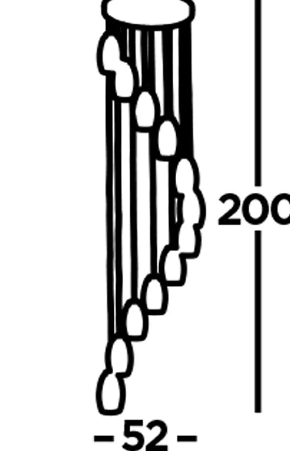 Pendelleuchte LED Ø 52 cm H: max. 2 m verstellbar 12-flammig