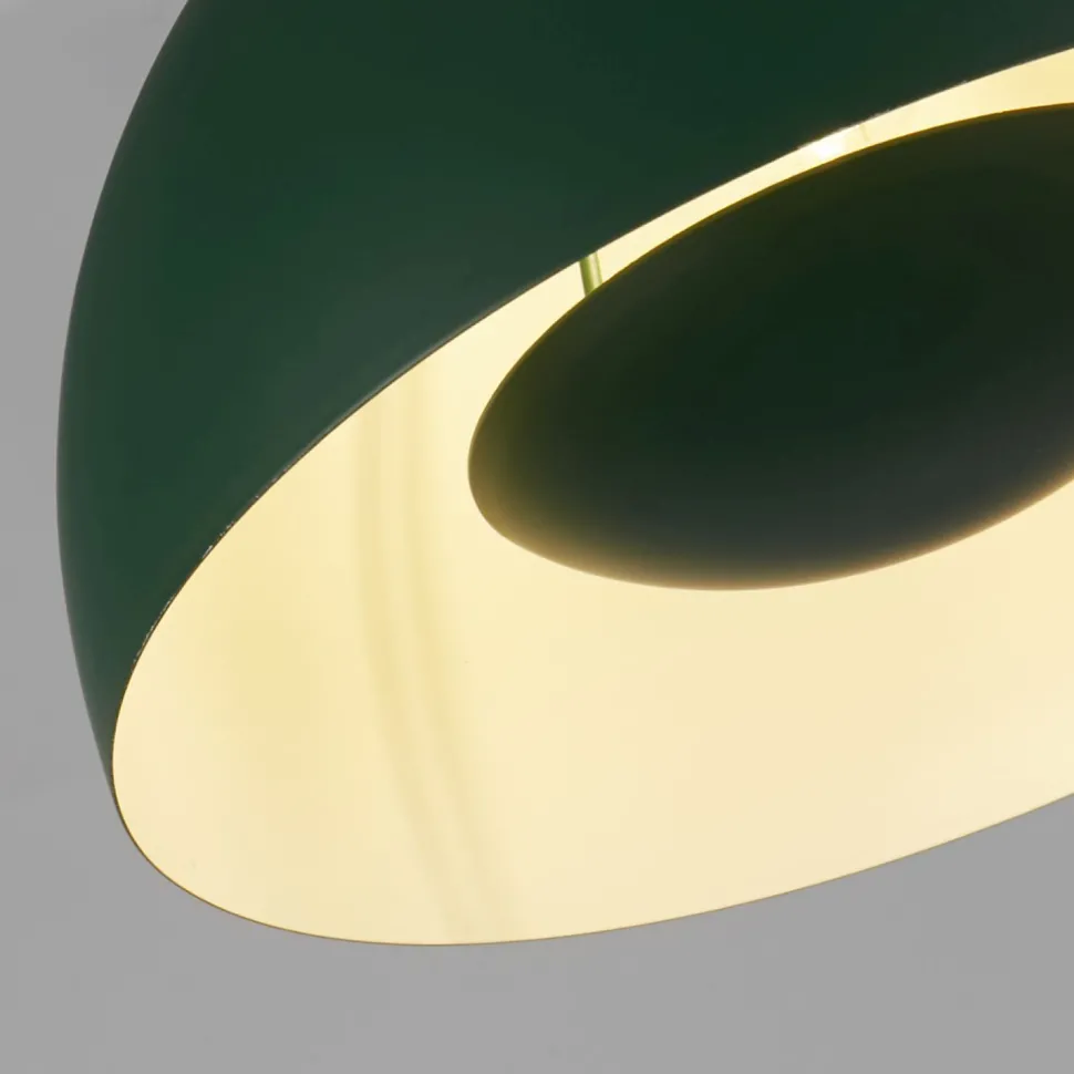 Pendelleuchte Loft E27 Ø40 cm rund Metallschirm in Grün