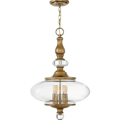 Pendelleuchte LYN Messing Antik Ø46cm Lampe