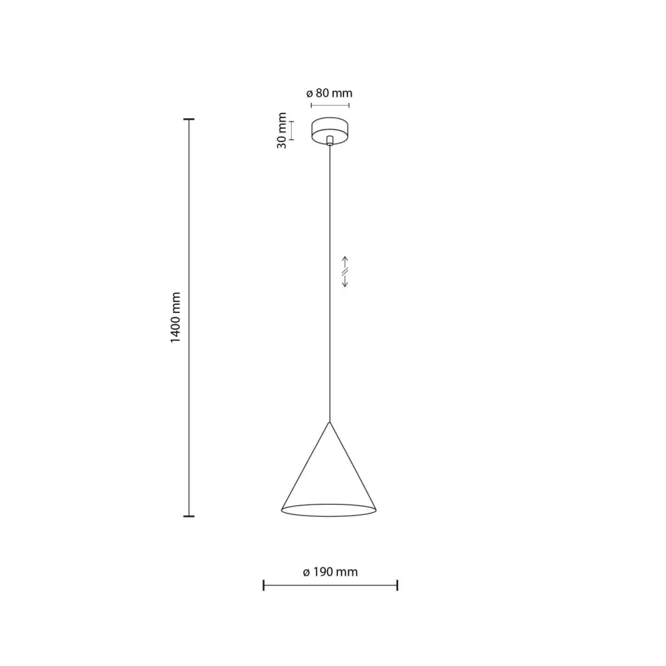 Pendelleuchte Metall Ø 19 cm verstellbar Gelb E27