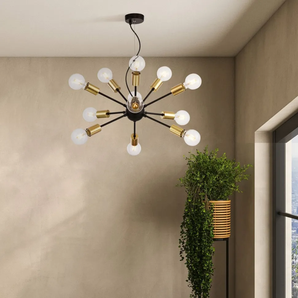 Pendelleuchte Metall B: 75 cm H: max. 156,2 cm E27