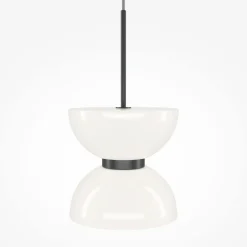 Pendelleuchte Metall Glas LED Ø 22 cm H: max. 350 cm