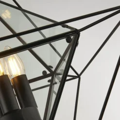 Pendelleuchte Metall Glas B: 57 cm E27 höhenverstellbar