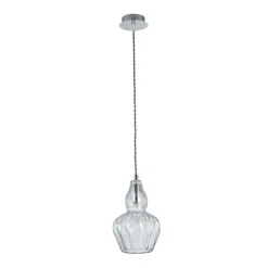 Pendelleuchte Metall Glas E14 Ø 16 cm H: max. 143 cm