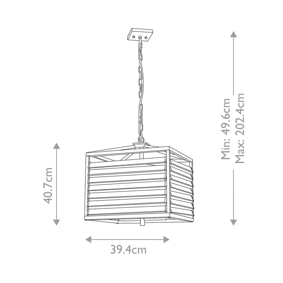 Pendelleuchte Metall Glas B: 39,4 cm Gunmetal Grau 4x E27