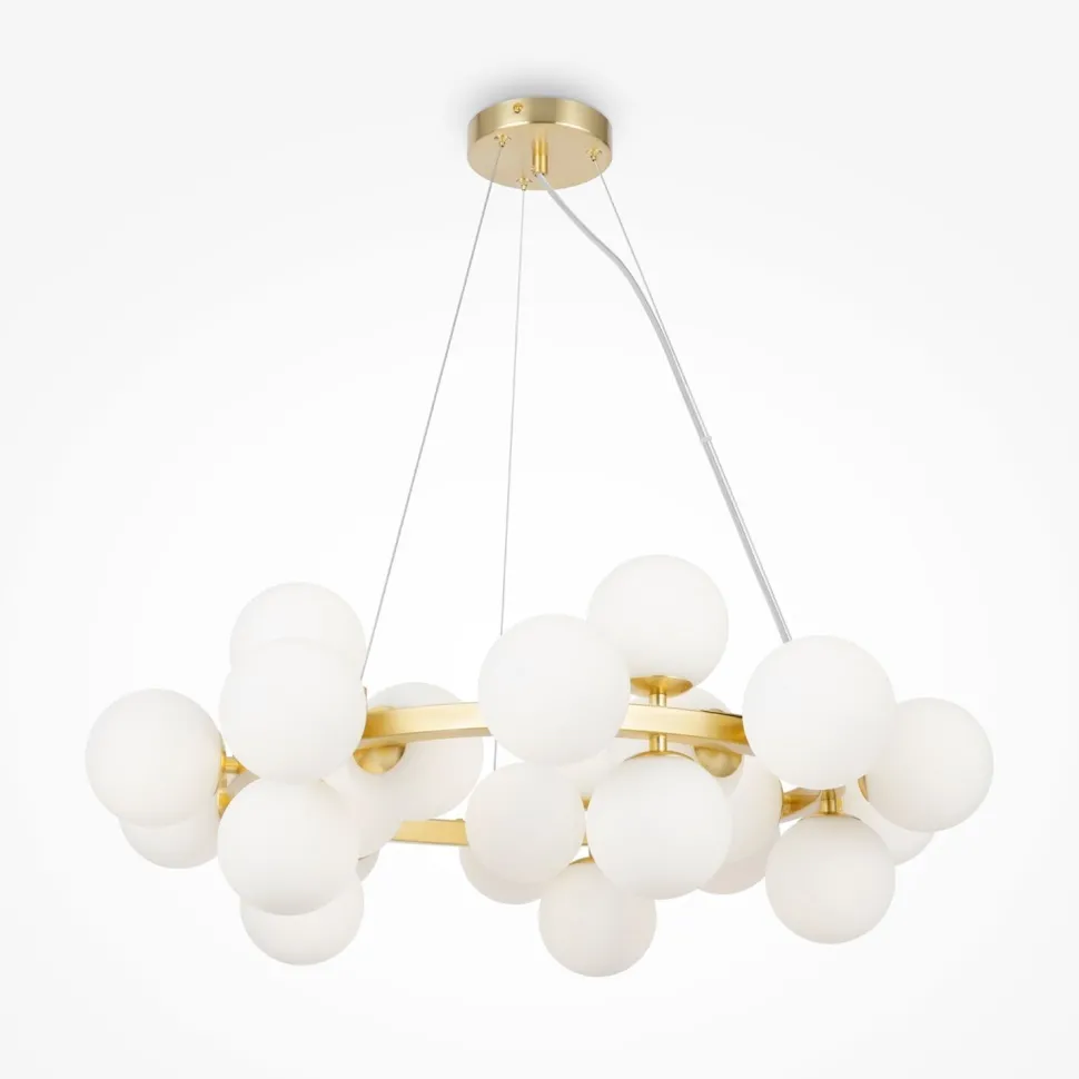 Pendelleuchte Metall Glas G9 B: 69 cm H: max. 135,4 cm