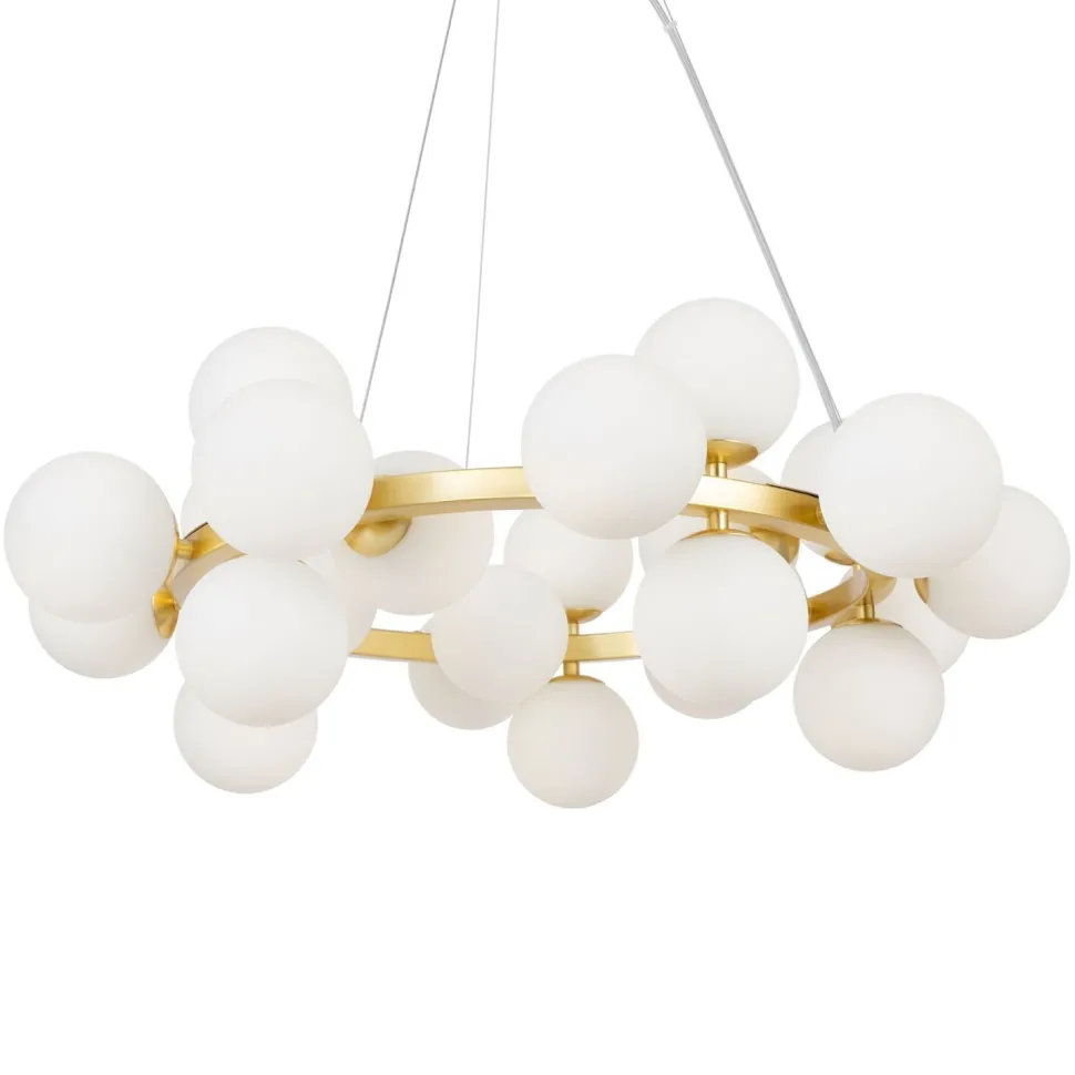 Pendelleuchte Metall Glas G9 B: 69 cm H: max. 135,4 cm