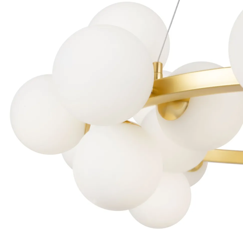 Pendelleuchte Metall Glas G9 B: 69 cm H: max. 135,4 cm