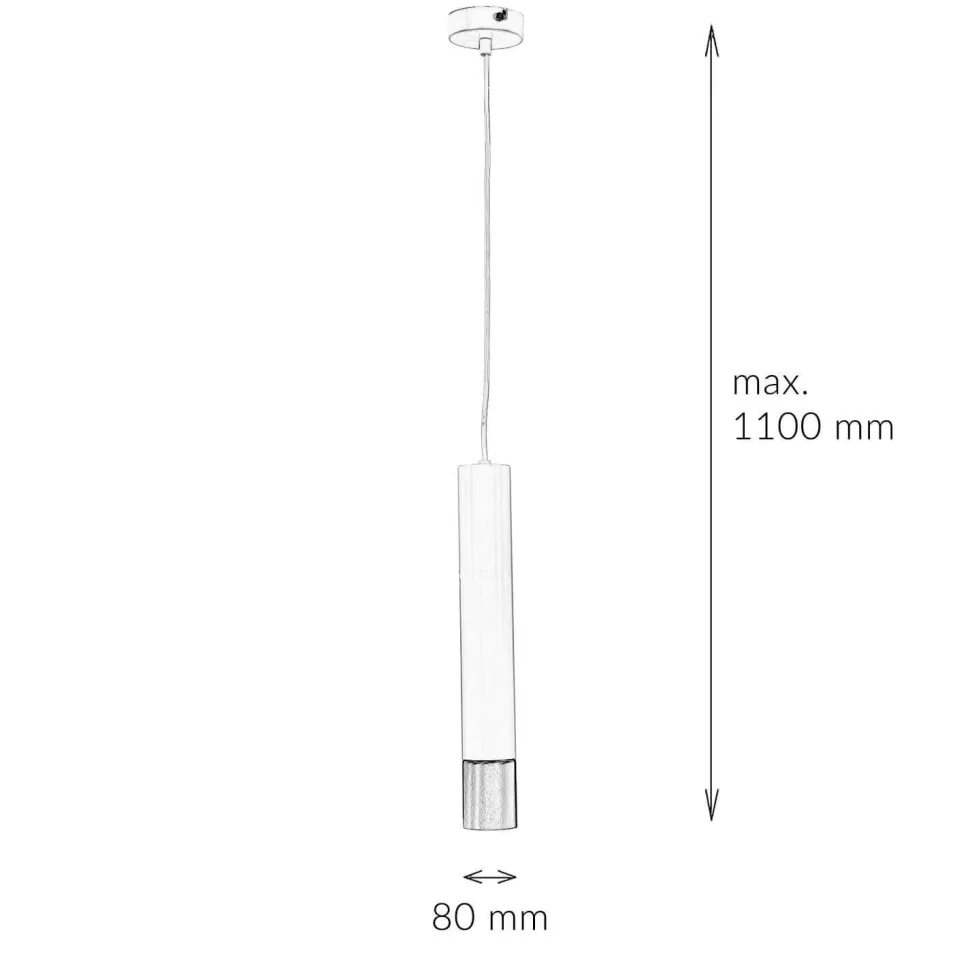 Pendelleuchte Metall rund Modern Ø8cm LIADAN