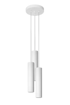 Pendelleuchte Metall Weiß 3-flammig GU10 Ø 20 cm Modern