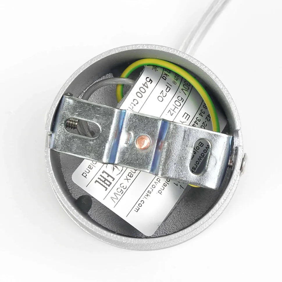 Pendelleuchte Metall Zylinder schmal Ø 5,5 cm Grau GU10