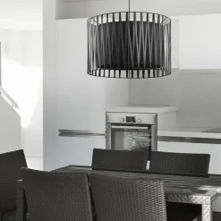 Pendelleuchte MINA Schwarz 1-flmg Doppelschirm