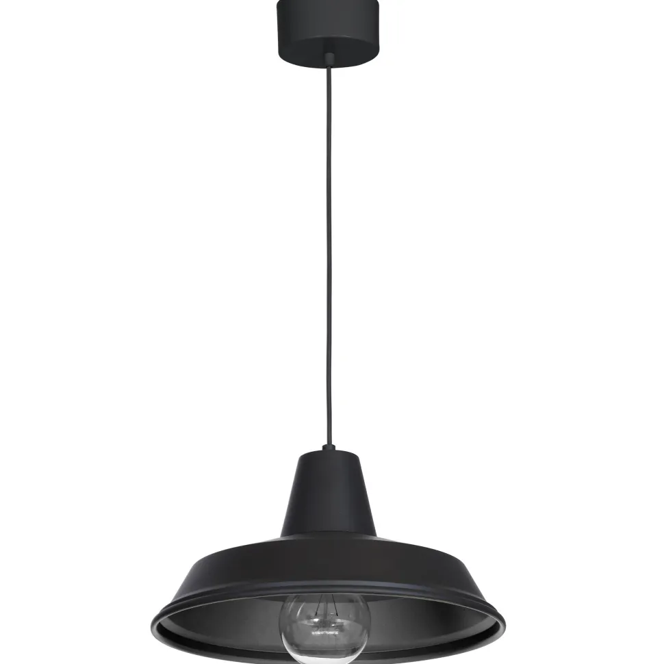 Pendelleuchte mit Schirm Schwarz Metall Esstisch Küche