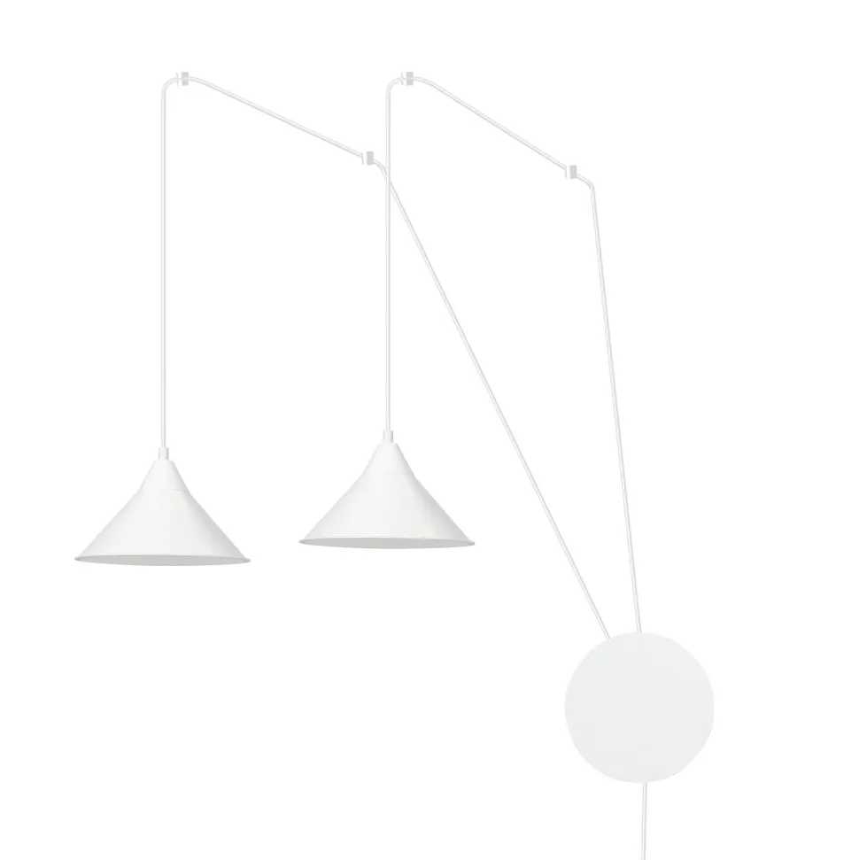 Pendelleuchte mit Stecker Weiß Wohnzimmer Esstisch