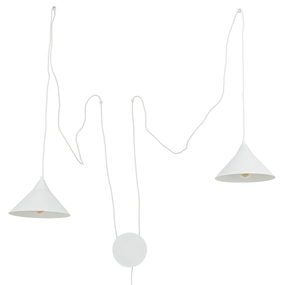 Pendelleuchte mit Stecker Weiß Wohnzimmer Esstisch