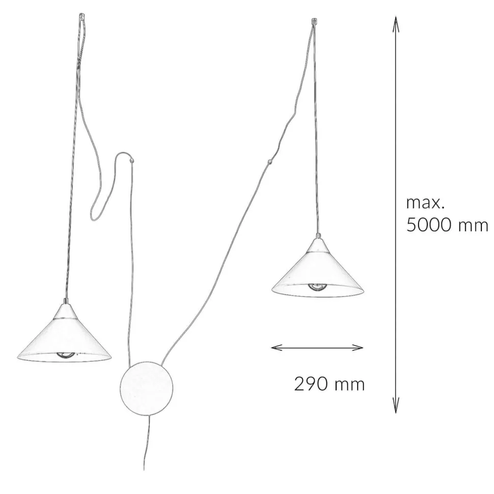 Pendelleuchte mit Stecker Weiß Wohnzimmer Esstisch