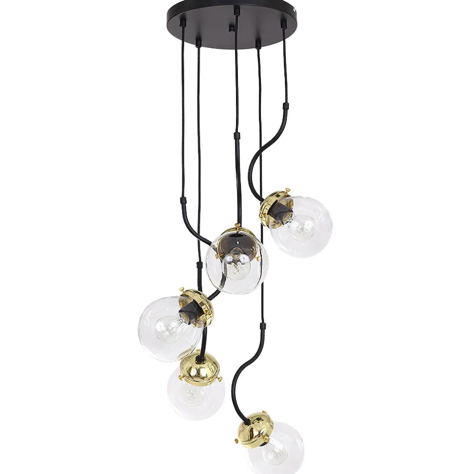 Pendelleuchte NATAN in Messing