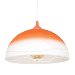 Pendelleuchte Orange rund Esstisch Retro ADANIA