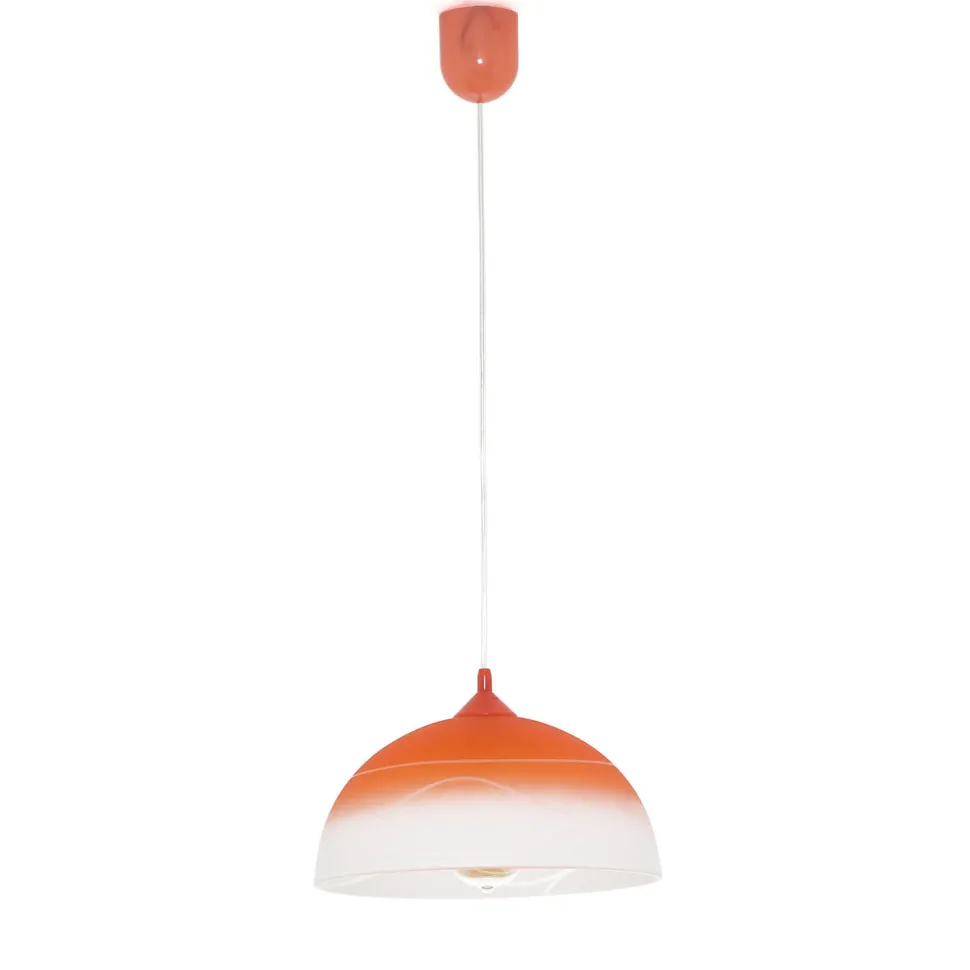 Pendelleuchte Orange rund Esstisch Retro ADANIA