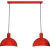 Pendelleuchte Rot Metall L:84 cm E27 Loft dekorativ