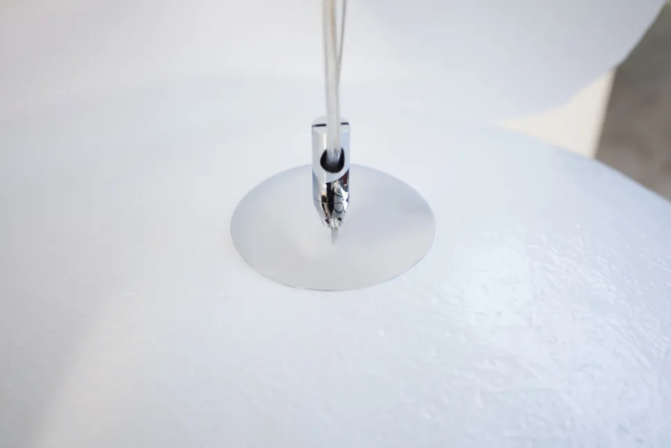 Pendelleuchte rund Ø70cm Modern Design weiß Gold