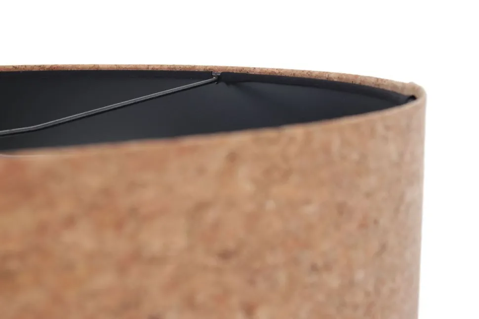 Pendelleuchte rund Natur Schwarz Ø 40 cm E27 Kork