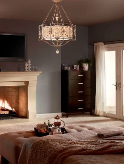 Pendelleuchte SAMEA in Bronze Ø82cm Esstisch Lampe