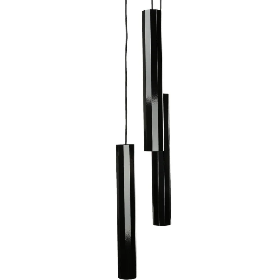 Pendelleuchte Schwarz Aluminium 3-flammig Modern Design