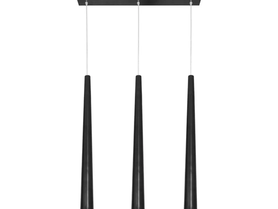 Pendelleuchte schwarz dreiflammig