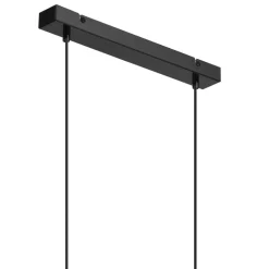 Pendelleuchte Schwarz Gold B: 40 cm Metall 2-flammig E27