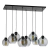 Pendelleuchte Schwarz Graphit 8xE27 Esstisch Lampe