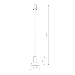 Pendelleuchte Schwarz GU10 Ø 15,5 cm Metall verstellbar