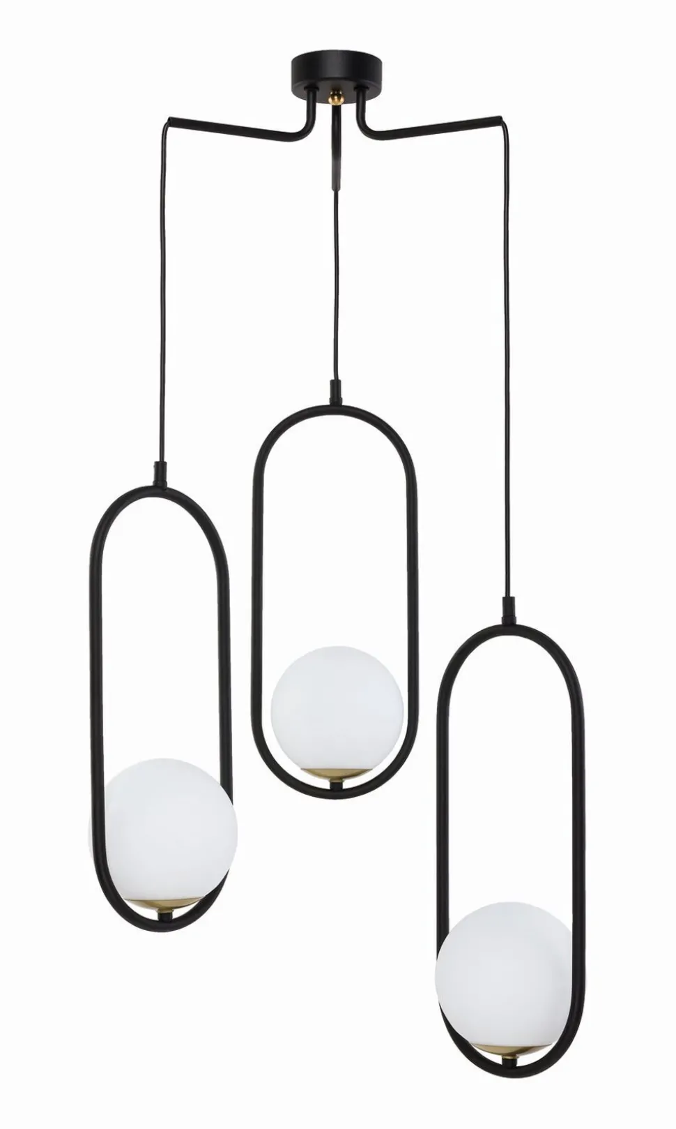 Pendelleuchte Schwarz Weiß NAESALA 3xE14 Lampe