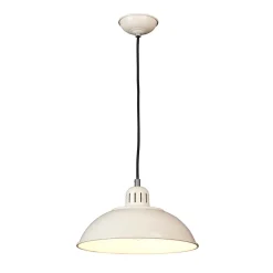 Pendelleuchte SECRETER Creme Ø30cm Bauhaus Lampe