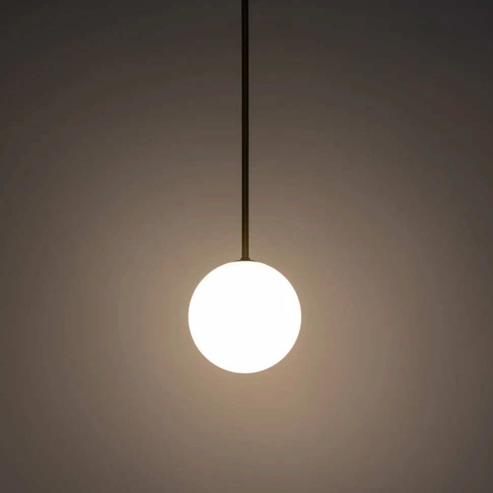 Pendelleuchte verstellbar Kugel G9 Ø 12 cm in Gold Weiß