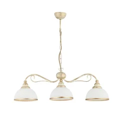 Pendelleuchte Weiß antik DELMARE Esstisch Lampe