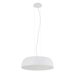 Pendelleuchte Weiß Metall Ø58 cm E27 7-flmg blendarm